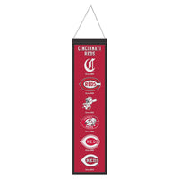 Cincinnati Reds Wool Banner 8" x 32"