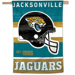 Jacksonville Jaguars / Classic Logo Retro Vertical Flag 28" x 40"