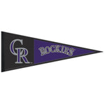 Colorado Rockies Wool Pennant 13" x 32"