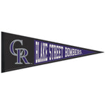 Colorado Rockies Wool Pennant 13" x 32"