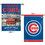 Chicago Cubs Stadium MLB Vertical Flag 2 Sided 28" x 40"