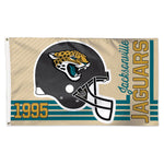 Jacksonville Jaguars / Classic Logo Retro look Flag - Deluxe 3' X 5'