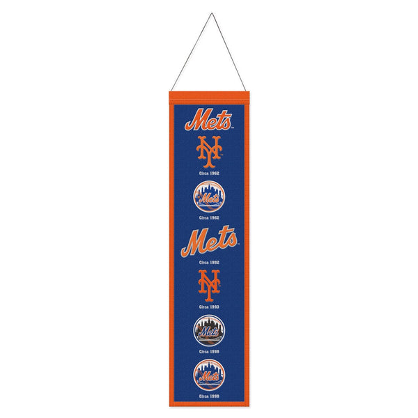 New York Mets Wool Banner 8" x 32"