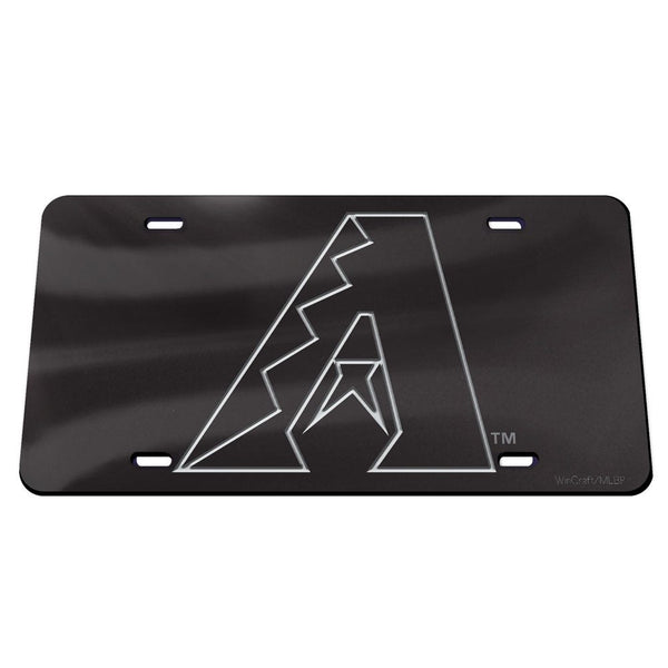Arizona Diamondbacks BLACK Specialty Acrylic License Plate