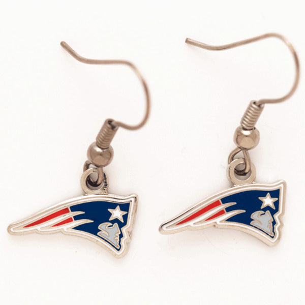 New England Patriots Earrings Jewelry Card