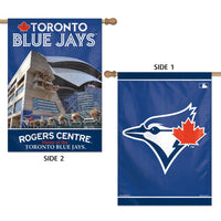 Toronto Blue Jays Stadium MLB Vertical Flag 2 Sided 28" x 40"
