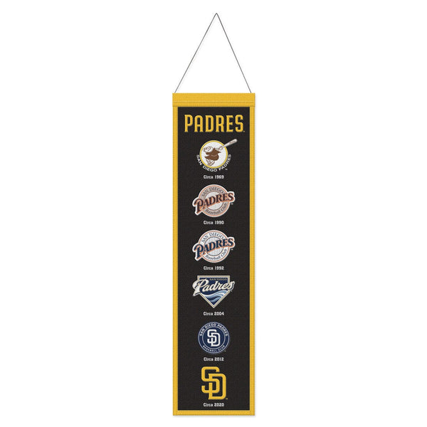 San Diego Padres Wool Banner 8" x 32"