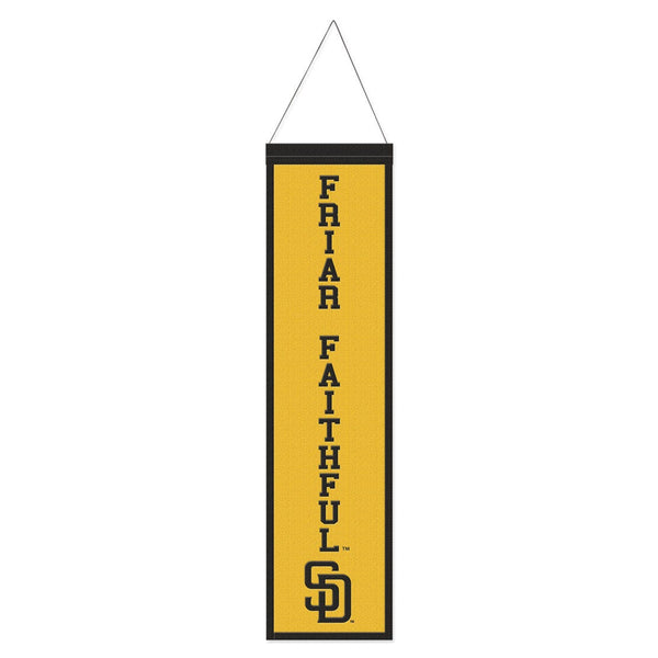 San Diego Padres Wool Banner 8" x 32"