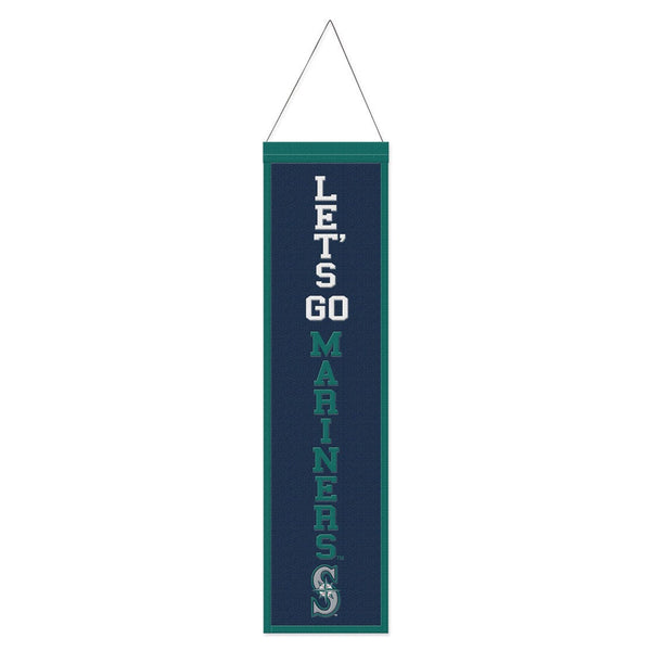 Seattle Mariners Wool Banner 8" x 32"