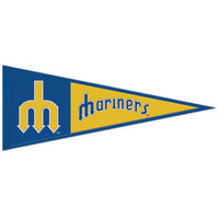 Seattle Mariners / Cooperstown Wool Pennant 13" x 32"
