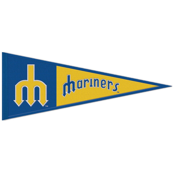Seattle Mariners / Cooperstown Wool Pennant 13" x 32"