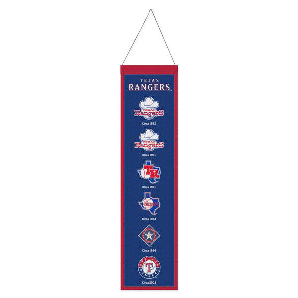 Texas Rangers Wool Banner 8" x 32"