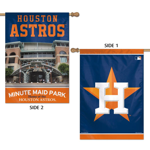 Houston Astros Stadium MLB Vertical Flag 2 Sided 28" x 40"