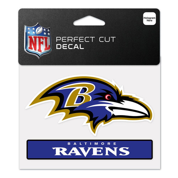 Baltimore Ravens Perfect Cut Color Decal 4.5" x 5.75"
