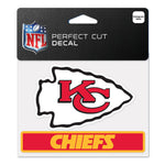 Kansas City Chiefs Perfect Cut Color Decal 4.5" x 5.75"