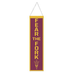 Wholesale-Arizona State Sun Devils SLOGAN Wool Banner 8" x 32"