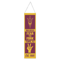 Wholesale-Arizona State Sun Devils ESTABLISHED Wool Banner 8" x 32"