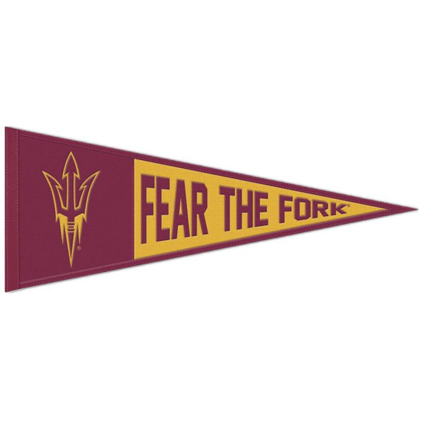 Wholesale-Arizona State Sun Devils SLOGAN Wool Pennant 13" x 32"