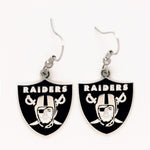 Las Vegas Raiders Earrings Jewelry Card