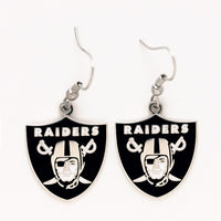 Las Vegas Raiders Earrings Jewelry Card