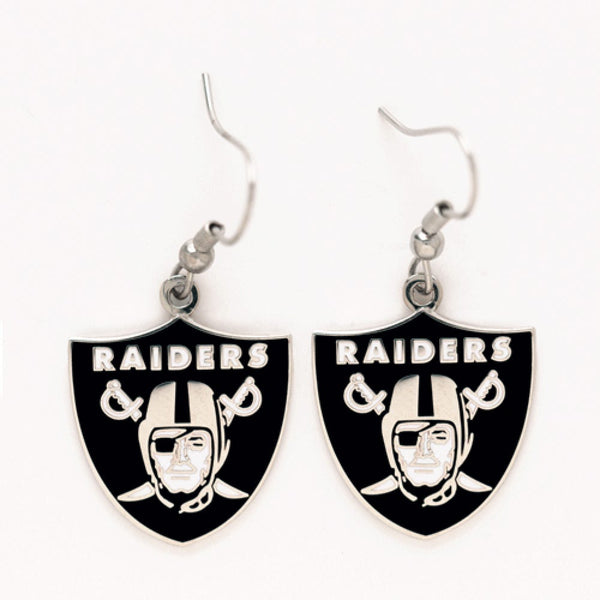 Las Vegas Raiders Earrings Jewelry Card