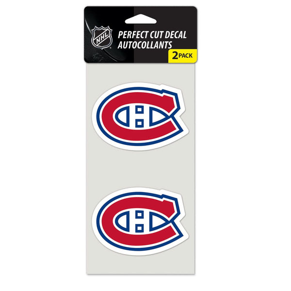 Montreal Canadiens Perfect Cut Decal set of two 4"x4"