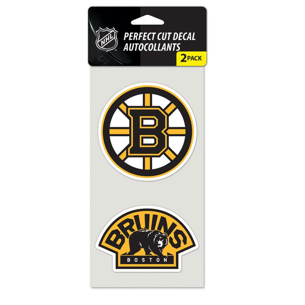 Boston Bruins Perfect Cut Decal set of two 4"x4"