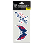 Washington Capitals Perfect Cut Decal set of two 4"x4"