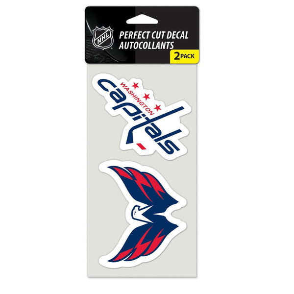 Washington Capitals Perfect Cut Decal set of two 4"x4"
