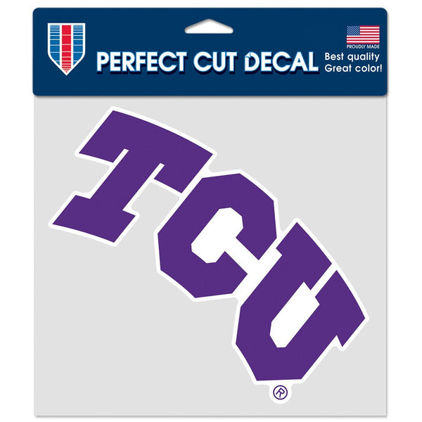 TCU Horned Frogs Perfect Cut Color Decal 8" x 8"