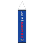 Toronto Blue Jays Wool Banner 8" x 32"