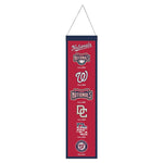 Washington Nationals Wool Banner 8" x 32"