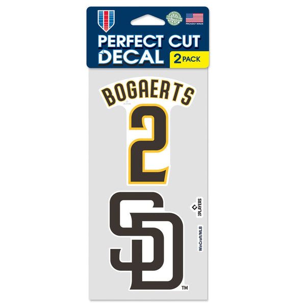 San Diego Padres PLAYERS CHOICE DIAMOND CLUB(R) Perfect Cut Decal Set of two 4"x4" Xander Bogaerts