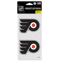 Philadelphia Flyers Perfect Cut Decal Set of two 4"x4"