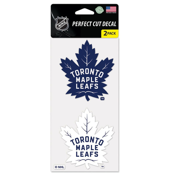 Toronto Maple Leafs Perfect Cut Decal set of two 4"x4"