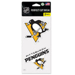 Pittsburgh Penguins Perfect Cut Decal set of two 4"x4"