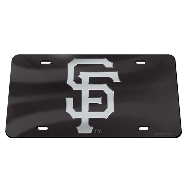 San Francisco Giants BLACK Specialty Acrylic License Plate