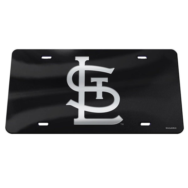 St. Louis Cardinals Black Specialty Acrylic License Plate