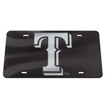 Texas Rangers BLACK Specialty Acrylic License Plate