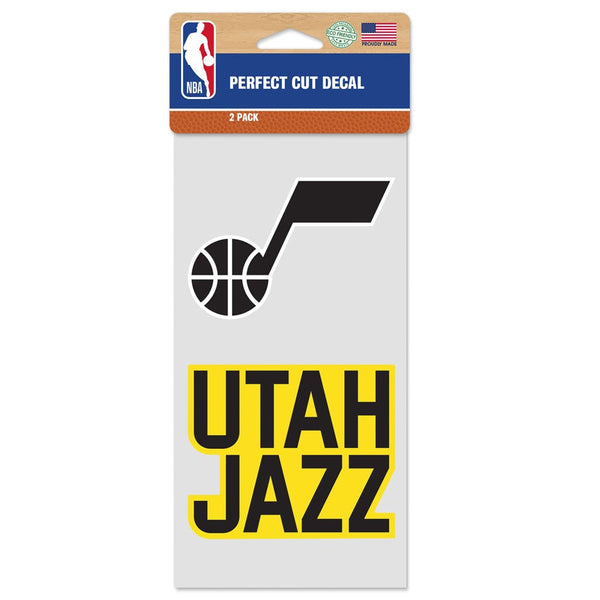 Utah Jazz Perfect Cut Decal Set of two 4"x4"