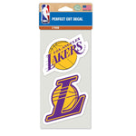 Los Angeles Lakers Perfect Cut Decal set of two 4"x4"