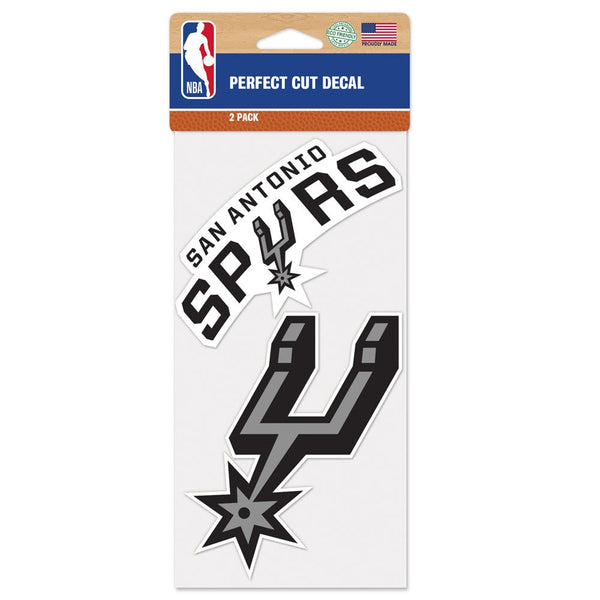 San Antonio Spurs Perfect Cut Decal set of two 4"x4"