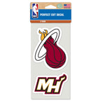 Miami Heat Perfect Cut Decal set of two 4"x4"
