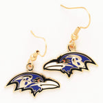 Baltimore Ravens Earrings Jewelry Card