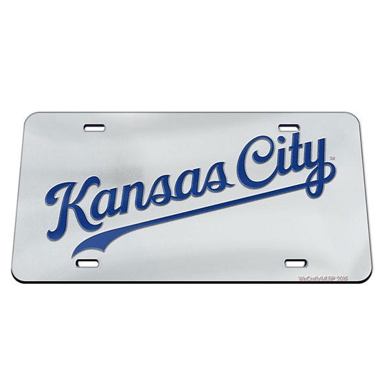 Kansas City Royals Acrylic Classic License Plates