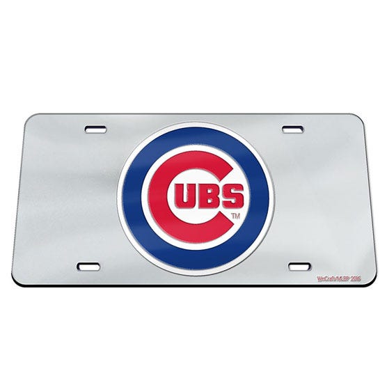 Chicago Cubs Specialty Acrylic License Plate