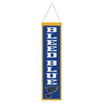 St. Louis Blues Wool Banner 8" x 32"