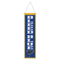 St. Louis Blues Wool Banner 8" x 32"