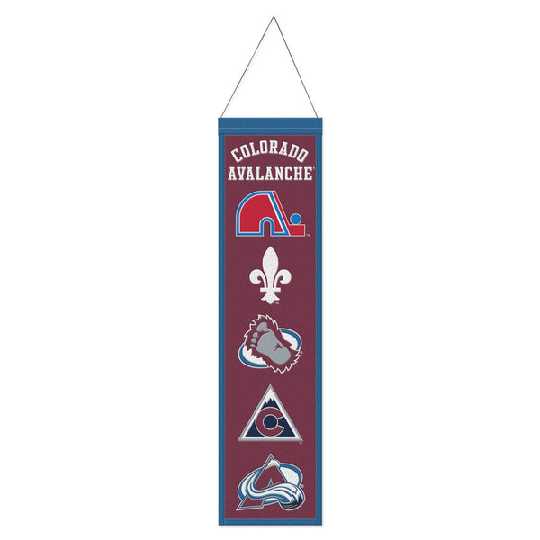 Colorado Avalanche Wool Banner 8" x 32"