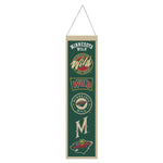Minnesota Wild Wool Banner 8" x 32"